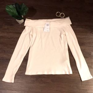 Abercrombie Soft AF Off Shoulder Sweater